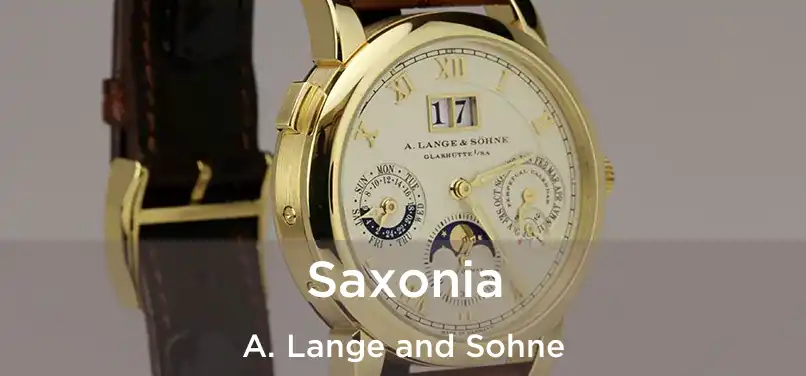 Saxonia A. Lange and Sohne